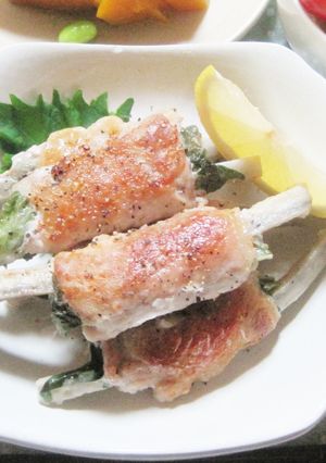☆ごぼうと大葉の豚肉巻き☆-レシピのメイン写真