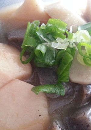 こいもとこんにゃくの煮物炒め-レシピのメイン写真