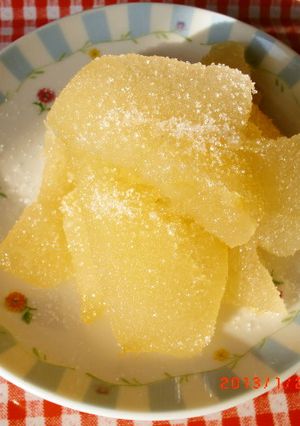 晩白柚の皮（白い部分）の砂糖煮-レシピのメイン写真