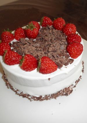 板チョコハートデコショートケーキ-レシピのメイン写真