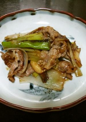 豚肉、葱、エリンギの炒め物-レシピのメイン写真