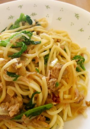 菜の花とツナのパスタ-レシピのメイン写真