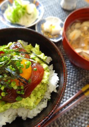 塩麹たまごのっけポキ丼風-レシピのメイン写真