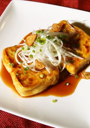 激ウマ！甘辛ガーリック豆腐ステーキ♪-レシピのメイン写真