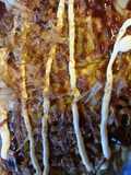 お好み焼き!? いやB級グルメせち焼きだ
