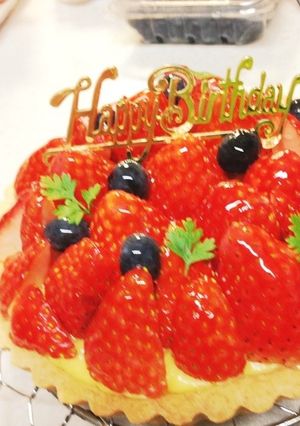 誕生日にイチゴタルト♡-レシピのメイン写真