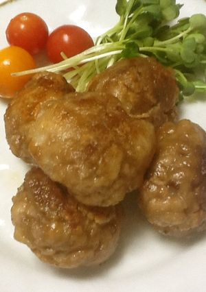 ぶたこま肉の生姜だんご-レシピのメイン写真