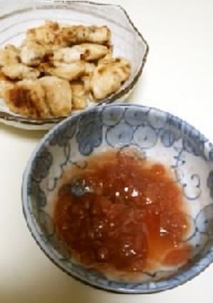 ササミの梅肉タレ-レシピのメイン写真