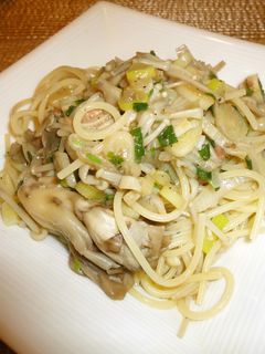 アンチョビとキノコたっぷりスパゲティ-レシピのメイン写真