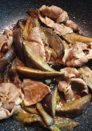 茄子と豚肉の辛味噌炒め-レシピのメイン写真