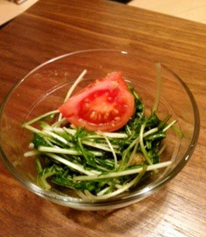 水菜に合う♪ごま油のにんにくドレッシング-レシピのメイン写真
