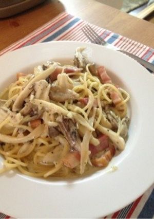 ◆バジルクリームスパゲティー◆-レシピのメイン写真
