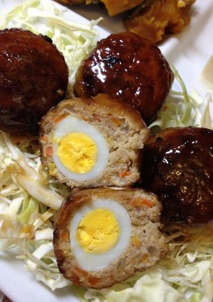 +＊スコッチエッグな肉団子＊+-レシピのメイン写真