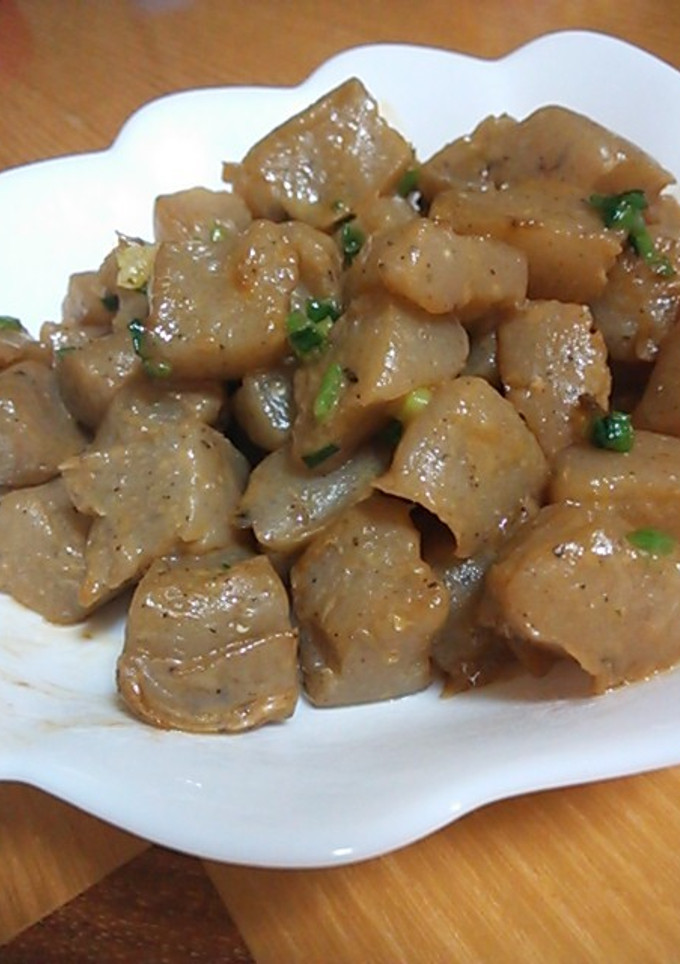 蒟蒻の醤油マヨ炒め-レシピのメイン写真