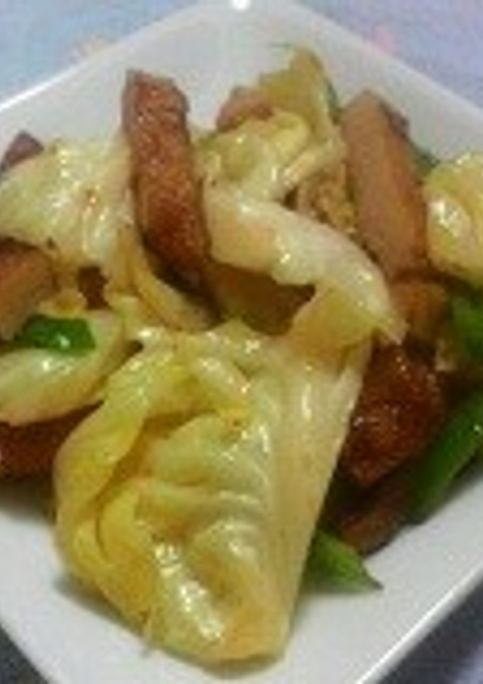 さつま揚げとキャベツの炒め物-レシピのメイン写真