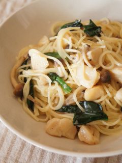 ほたてのしょうゆクリームパスタ-レシピのメイン写真