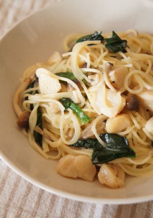 ほたてのしょうゆクリームパスタ-レシピのメイン写真