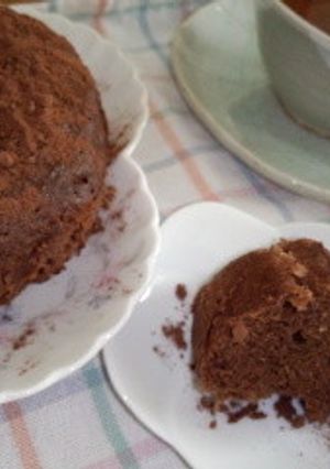 レンジで☆ココアとおからのまあるいケーキ-レシピのメイン写真