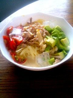 豆乳冷スープパスタ-レシピのメイン写真