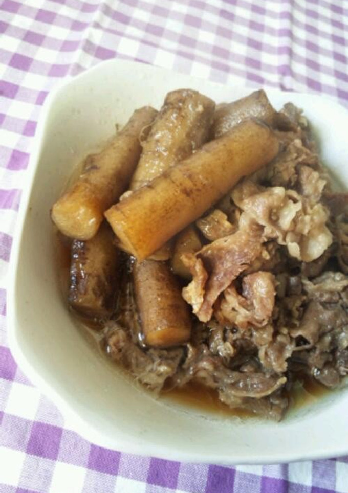 ごぼうと牛肉の煮物-レシピのメイン写真