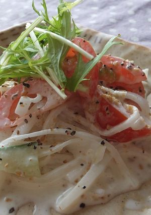 ＊大根とミニトマトの胡麻風味サラダ＊-レシピのメイン写真