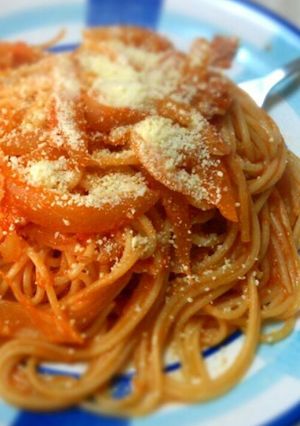 簡単☆チーズがトロり♪トマトパスタ-レシピのメイン写真