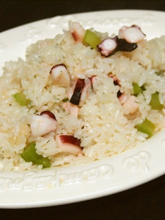 蛸とセロリの簡単炊飯ピラフ-レシピのメイン写真