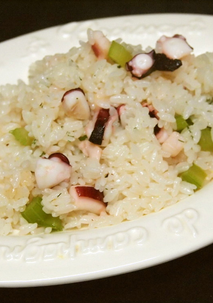 蛸とセロリの簡単炊飯ピラフ-レシピのメイン写真
