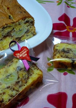 バナナのチョコマーブルケーキ-レシピのメイン写真