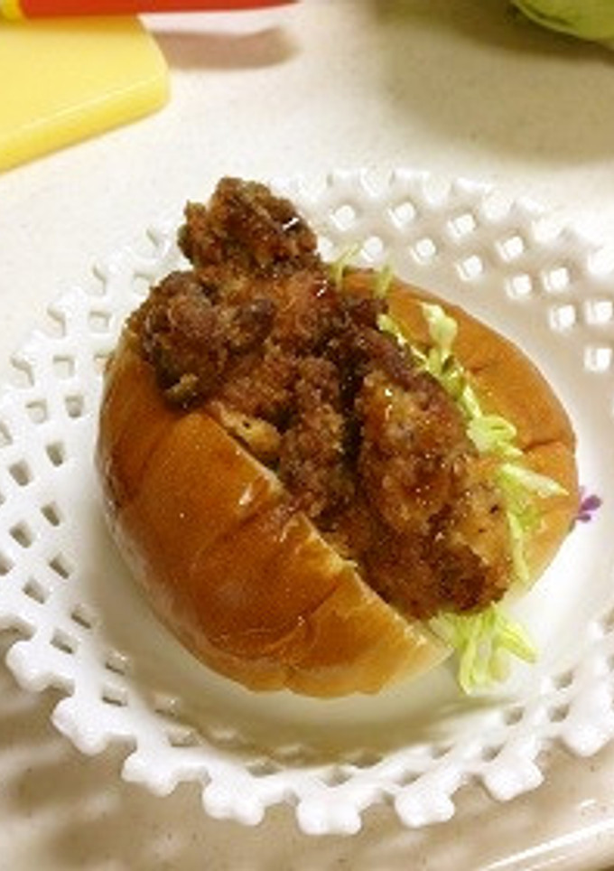 から揚げ簡単リメイク★から揚げサンド-レシピのメイン写真