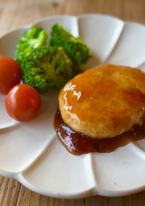 m豆腐とひき肉のハンバーグ-レシピのメイン写真