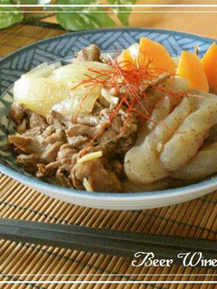 牛コマで大人のすき煮-レシピのメイン写真