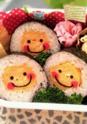 簡単！キャラ弁当☆可愛い♪スマイル巻き♪-レシピのメイン写真