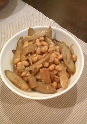 最強調味料で！ごぼうと大豆の炒め煮♪-レシピのメイン写真