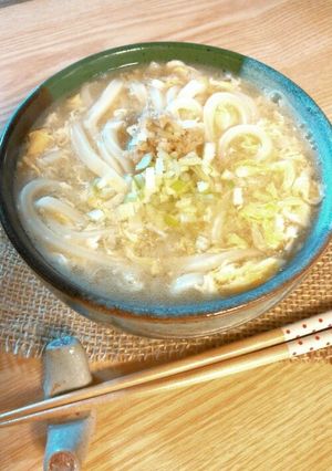 風邪の時はしょうが！母直伝『黄金うどん』-レシピのメイン写真