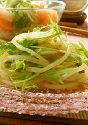もやしと水菜*辛子醤油和え-レシピのメイン写真
