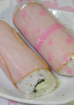 クリームチーズのハム巻き寿司-レシピのメイン写真