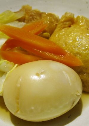 巾着揚げ(鶏ミンチ)の煮物♪-レシピのメイン写真