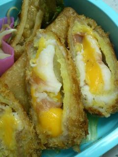お芋とチーズの肉巻き揚げ♡-レシピのメイン写真