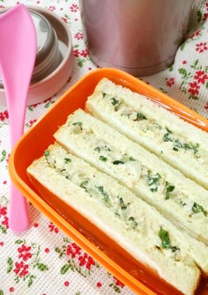 たっぷり香味野菜とツナの大人サンド-レシピのメイン写真