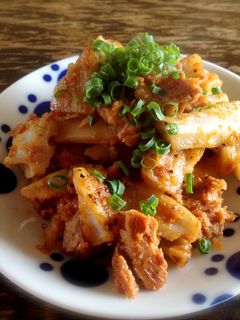たたき蓮根とピリ辛ツナ炒め-レシピのメイン写真