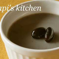 รูปของ 煮汁の残りで　黒豆プリン