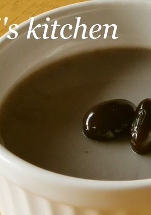 煮汁の残りで 黒豆プリン-レシピのメイン写真
