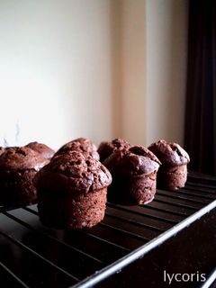 バナナココアマフィン(酵母ストレート)-レシピのメイン写真