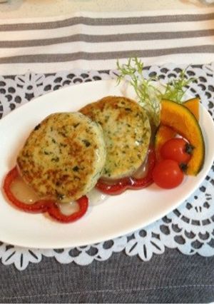 ヘルシーほうれん草入り豆腐バーグ-レシピのメイン写真