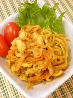 切干大根と鶏皮のカレー炒め-レシピのメイン写真