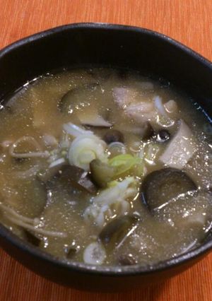 きのこたっぷり汁-レシピのメイン写真