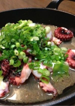 焼き蛸のたっぷりねぎのせゴマだれがけ-レシピのメイン写真