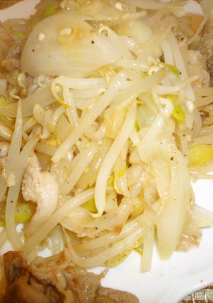 豚肉ともやしのピリ辛炒め-レシピのメイン写真