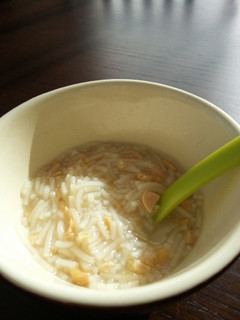 離乳食中期*とろとろ納豆そうめん-レシピのメイン写真